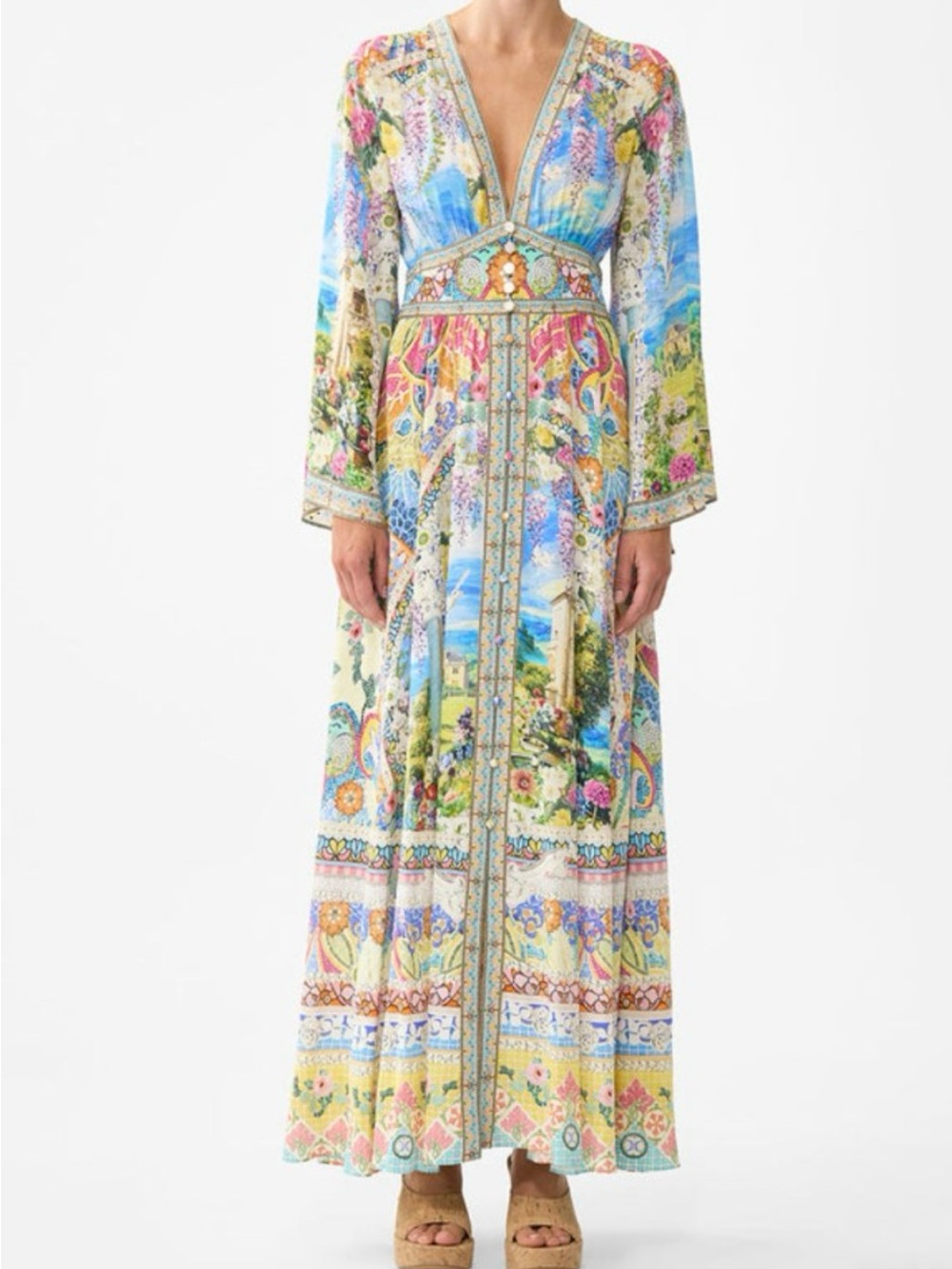 CAMILLA Navas Nouveau Silk Maxi Dress NWT | Retail $979 | Rare Luxury Designer